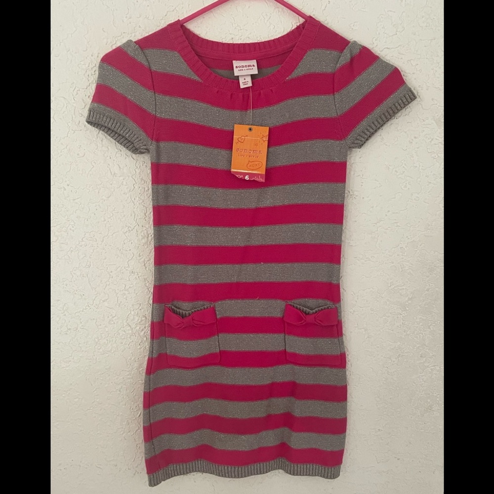 Sonoma girls striped dress